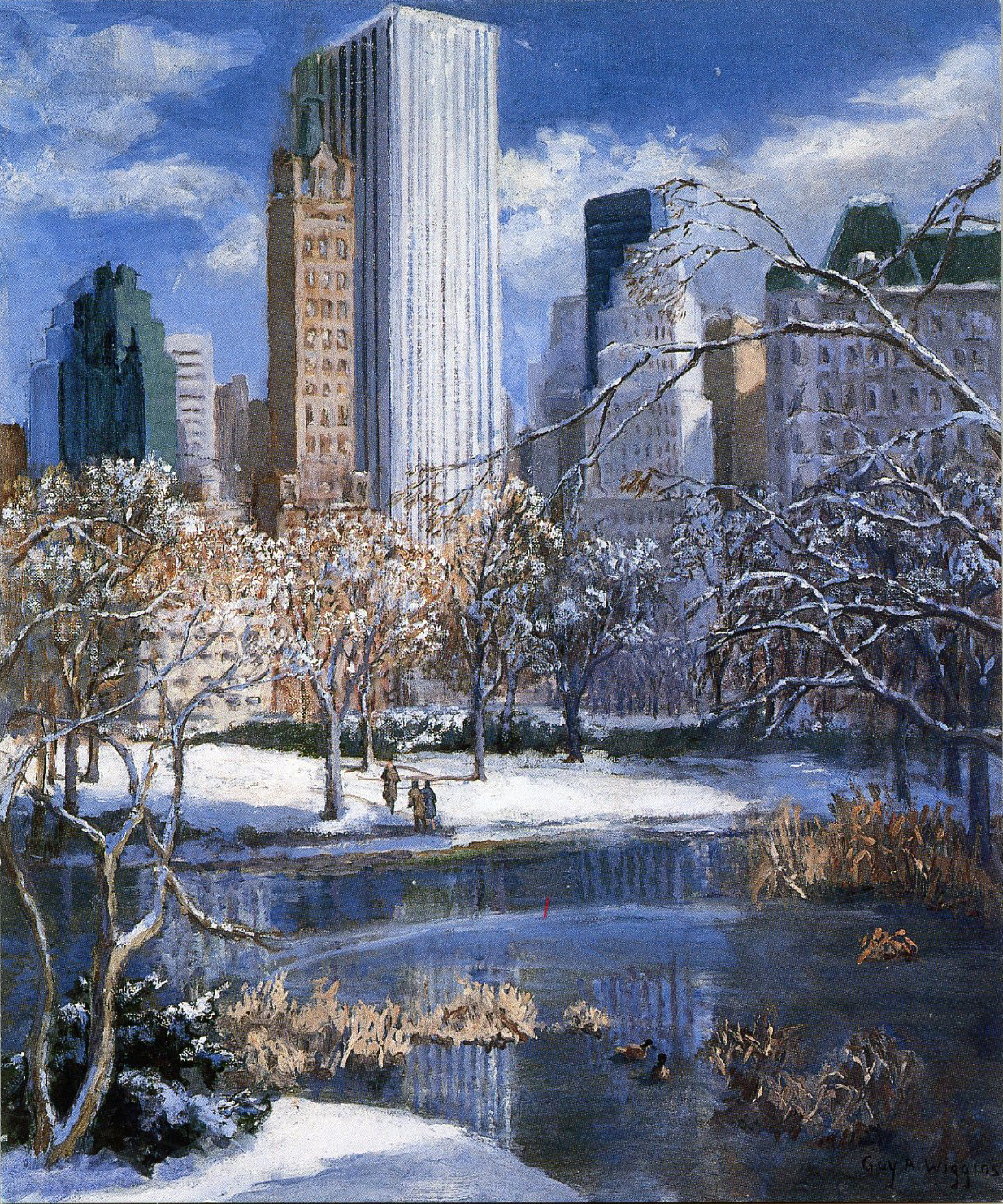 central park in winter